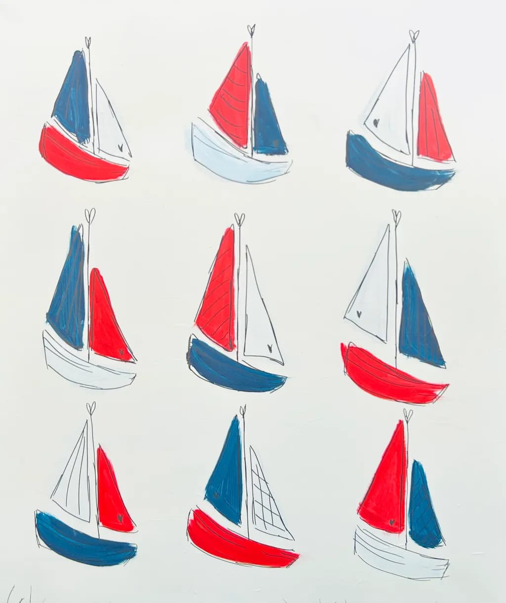 Colorful Sailing Boats