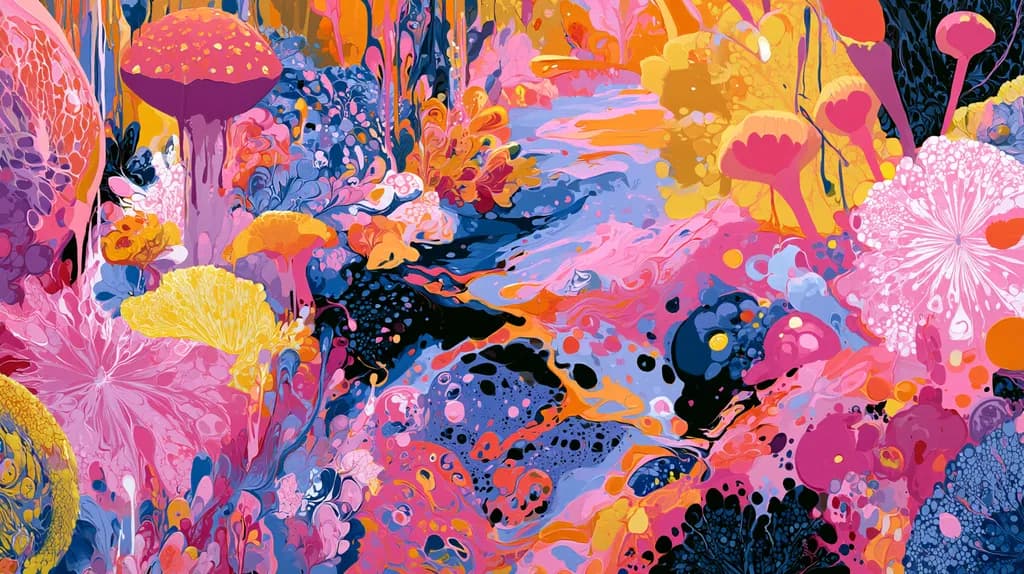 Bright Abstract Bloom