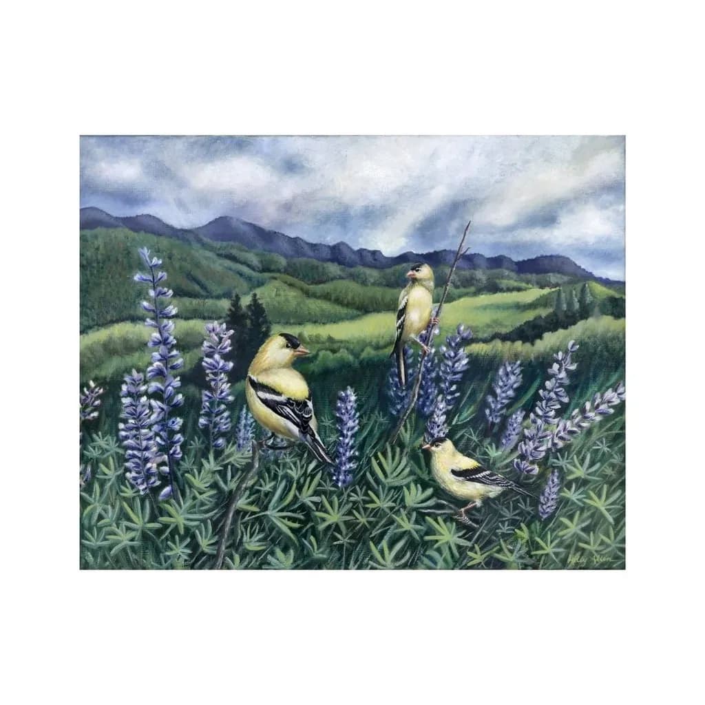 Lupine Goldfinch Gathering