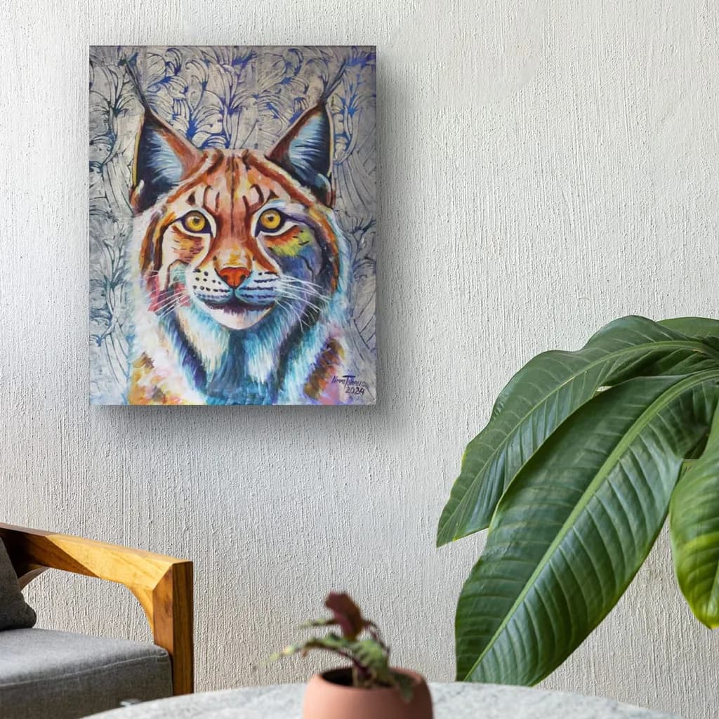 Colorful Lynx Portrait