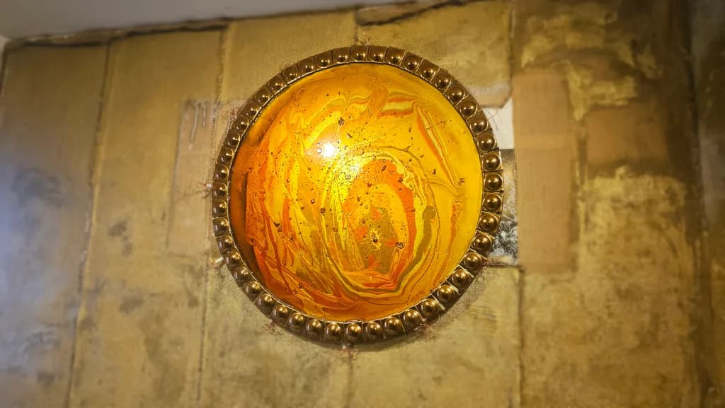 Golden Orb Mirror