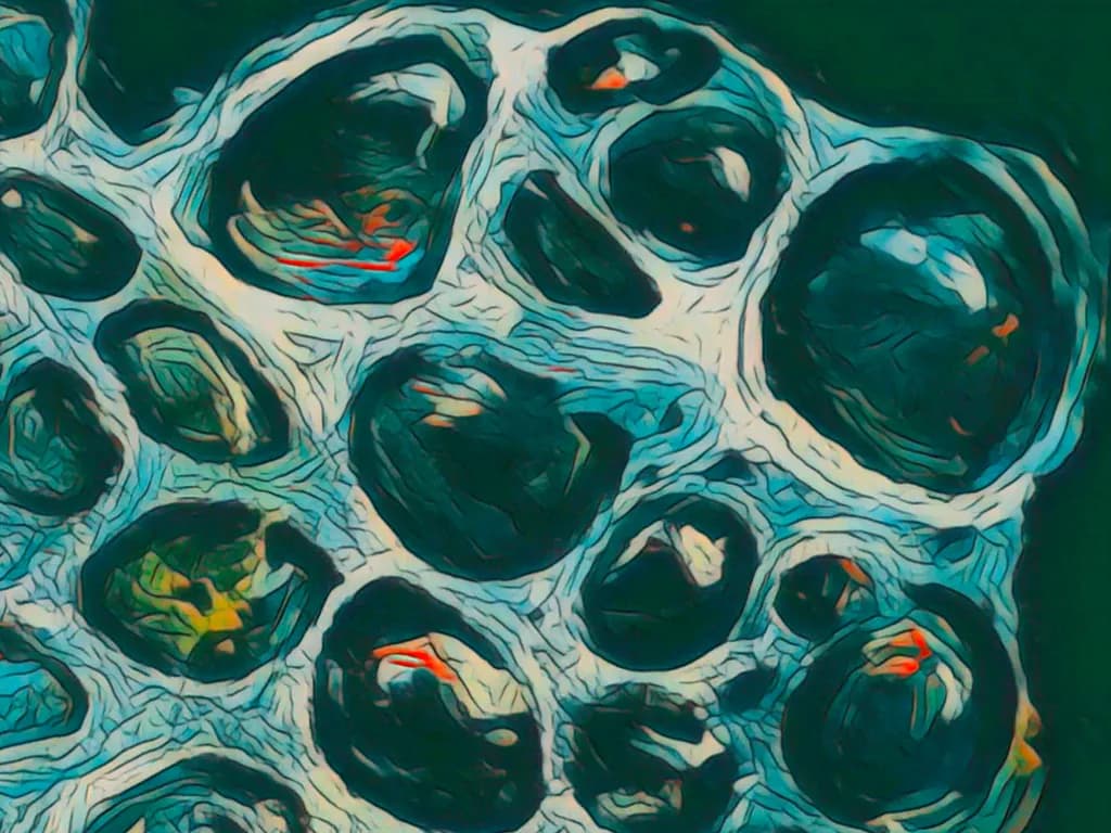 Lotus Seed Pods Close-Up
