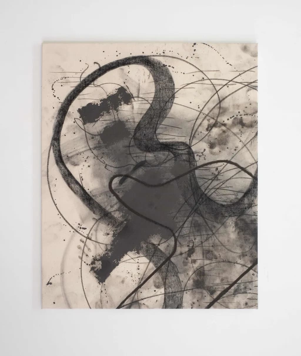 Ethereal Whispers: A Dance of Shadows and Lines in Monochrome Elegance