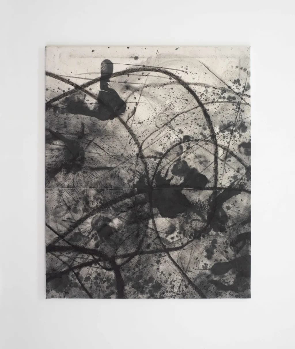 Chaotic Monochrome: An Abstract Expression of Texture and Movement