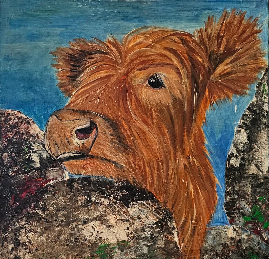 Curious Cow Portrait