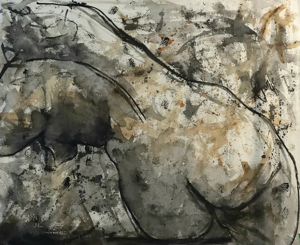 Whispers of Monochrome: An Expressive Journey Through Abstract Textures