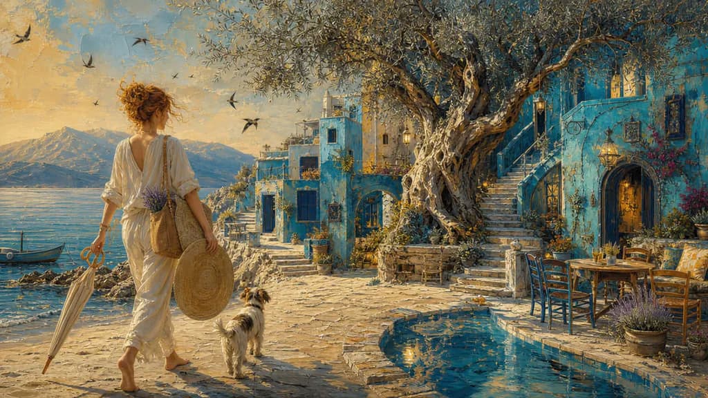 Coastal Village Path