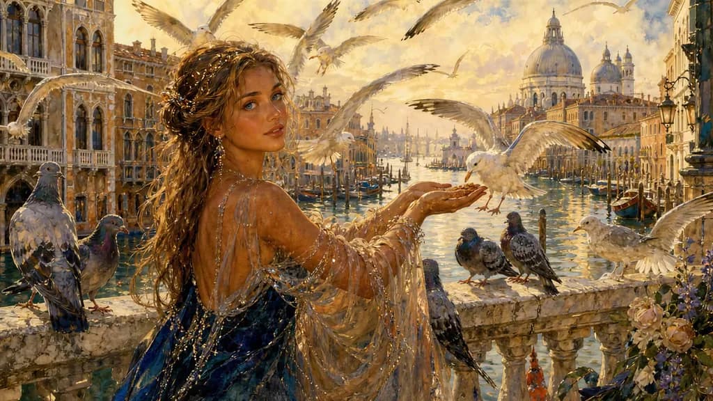 Venetian Canal Birds