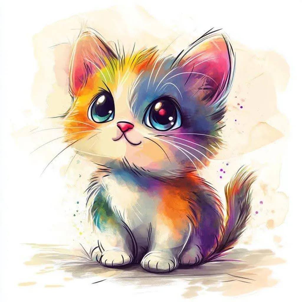 Colorburst Kitten