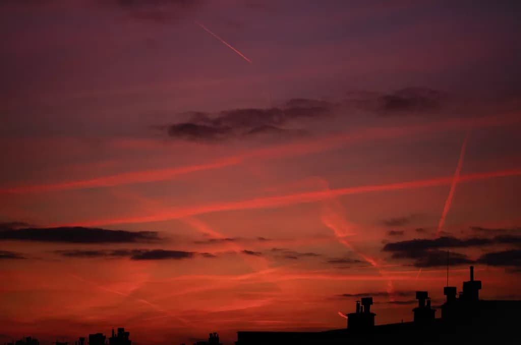Urban Sunset Silhouettes