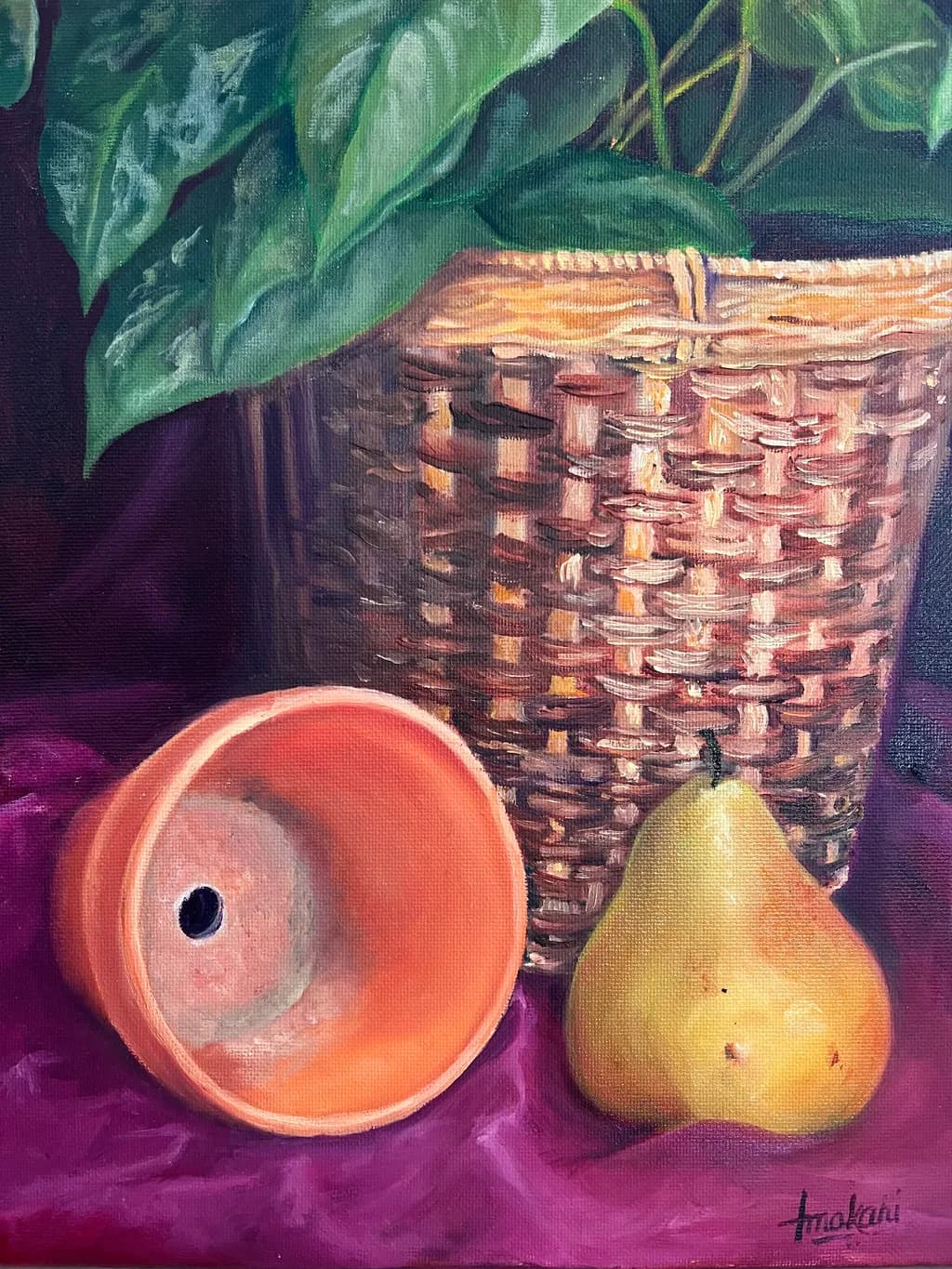 Pear, Pot, and Basket