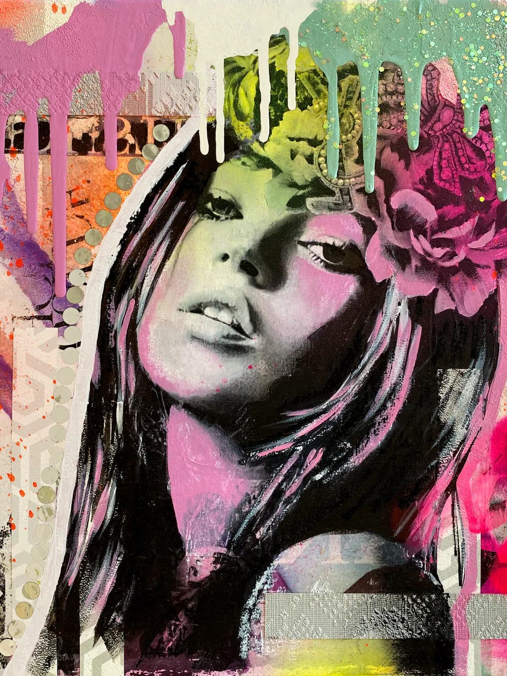 Whispers of Color: A Modern Portrait of Beauty and Emotion