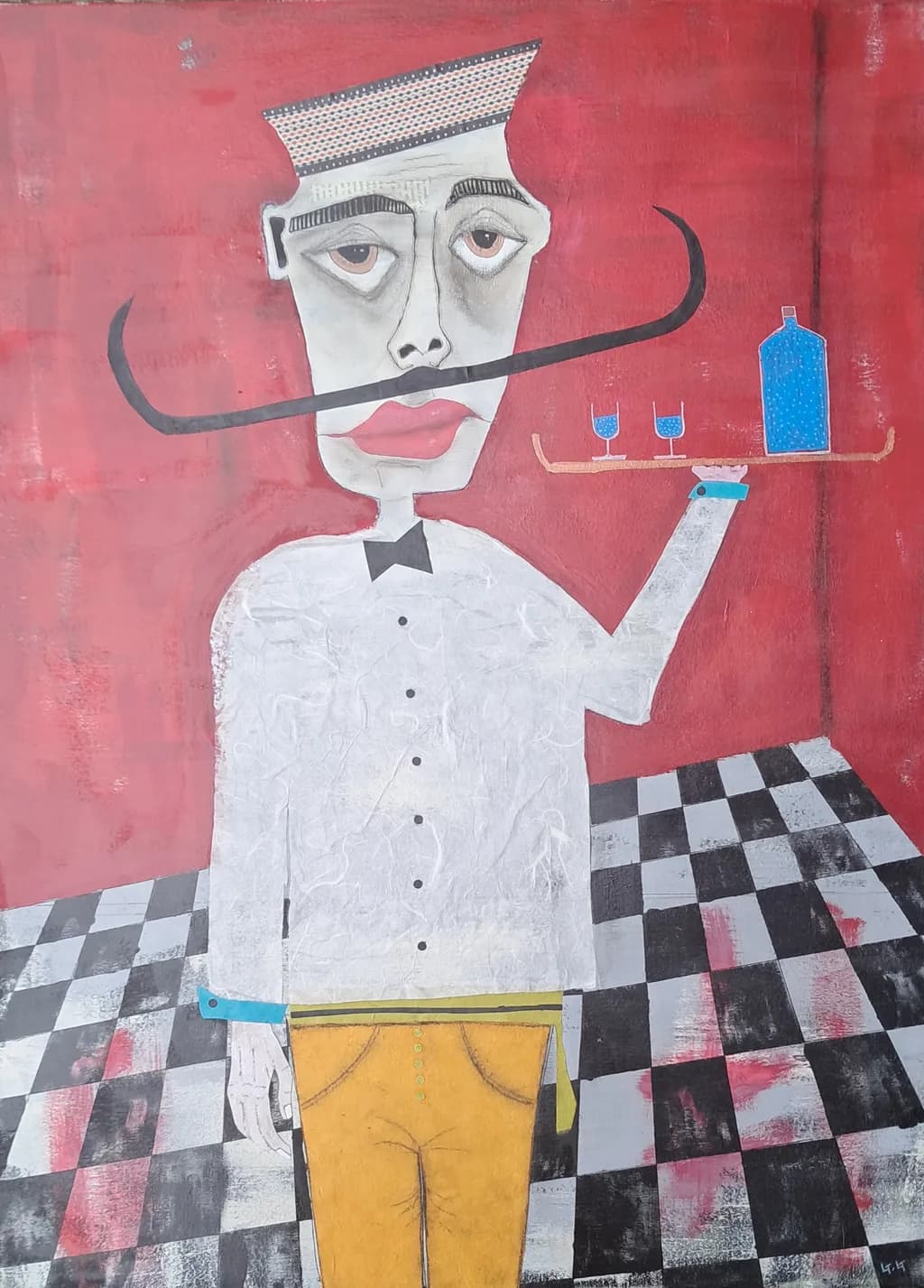 Checkerboard Waiter
