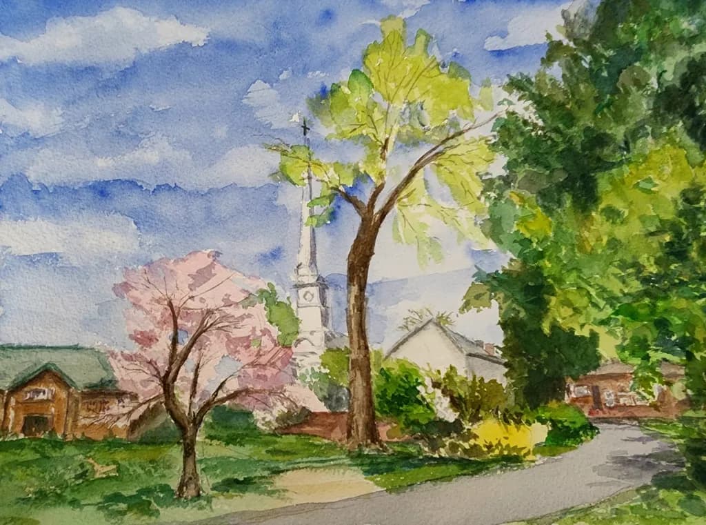 Between the Blossoms and the Bell Tower