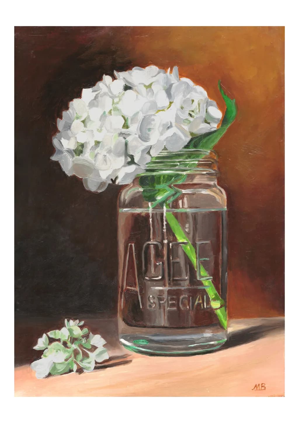 Hydrangea in an Agee jar