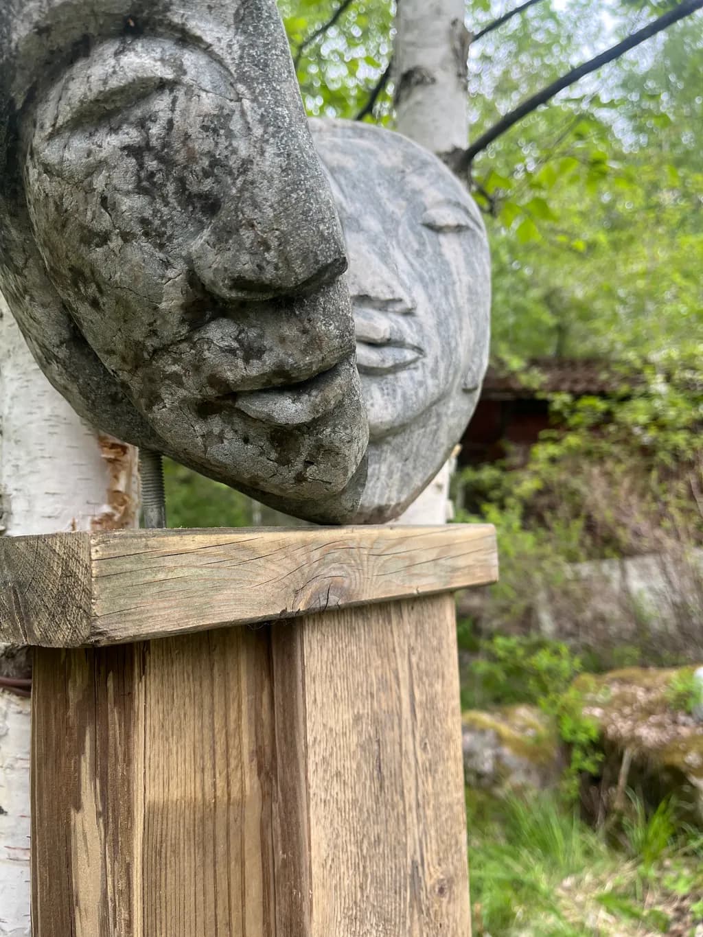 Dual Faces Sculpture