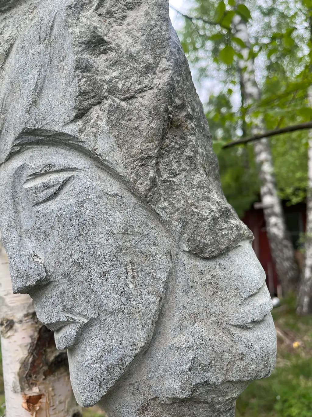 Dual Faces Stonecarving