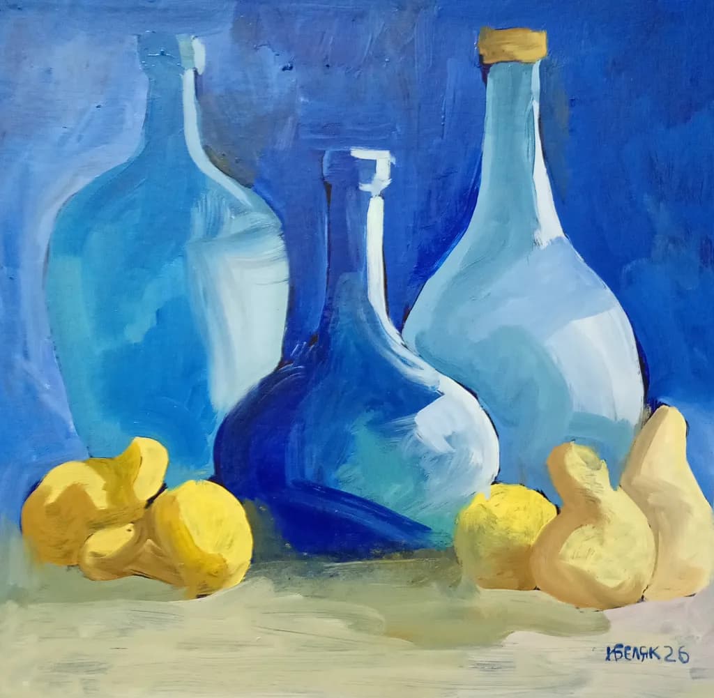 Blue Bottles and Citrus