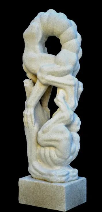 Ethereal Embrace: A Sculptural Journey Through Form and Texture