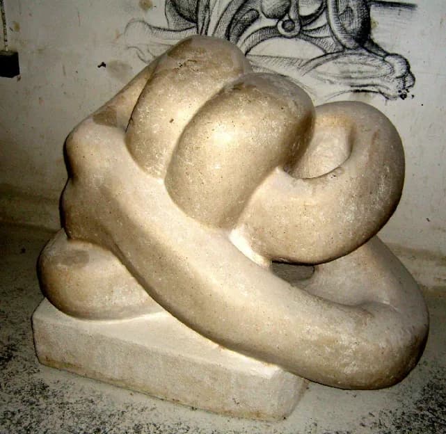 Curves of Monochrome: An Abstract Stone Sculpture Journey