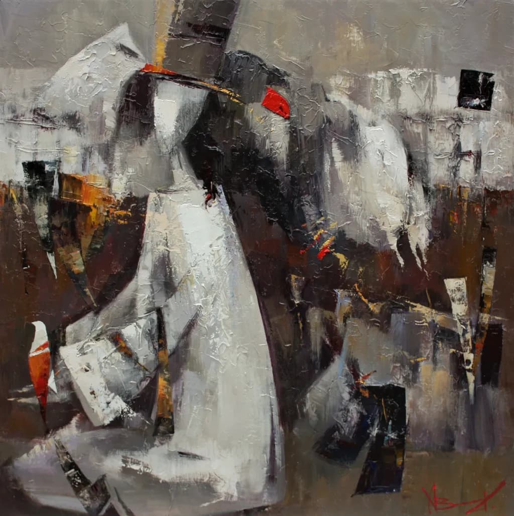 Whispers of Color: An Abstract Journey Through Emotion and Form