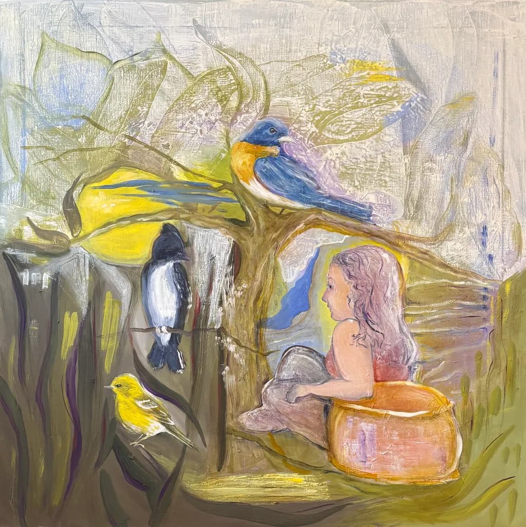 Child and Birds