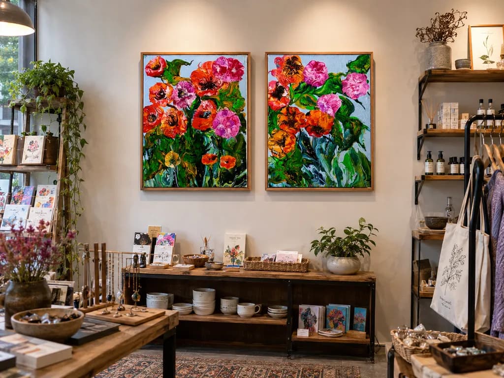 Bloomburst Diptych