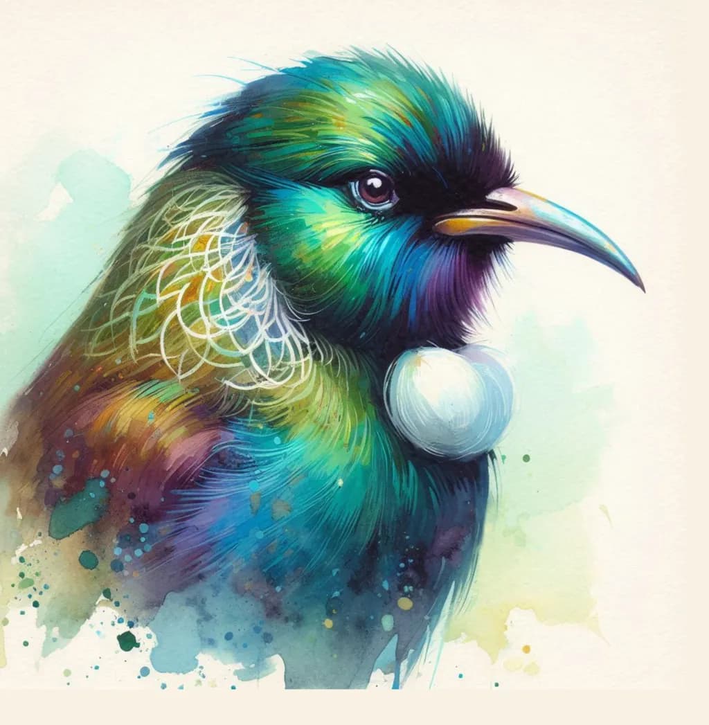 Vibrant Avian Majesty: A Colorful Portrait of Nature's Beauty