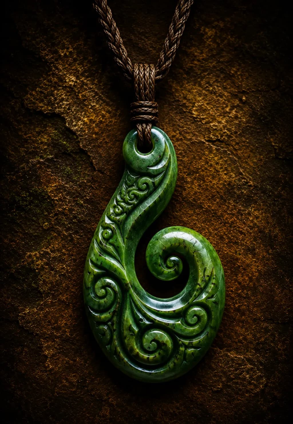 Carved Jade Spiral
