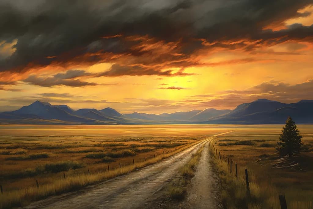Whispers of Dusk: A Serene Journey Through Golden Horizons