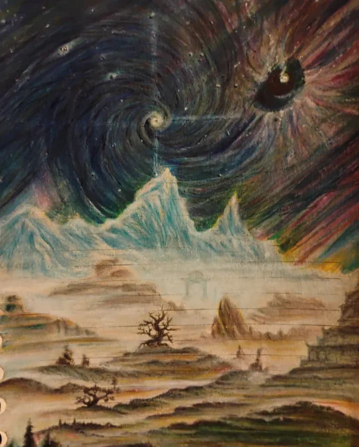 Celestial Whirlwind: A Journey Through Cosmic Landscapes