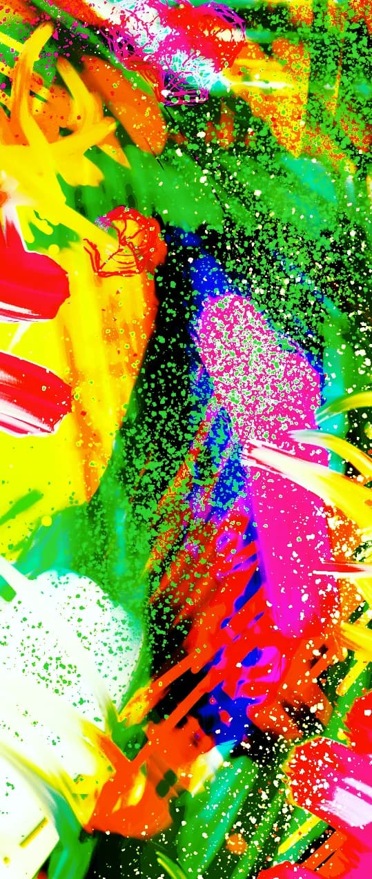 Vibrant Whirlwind: A Kaleidoscope of Color and Energy