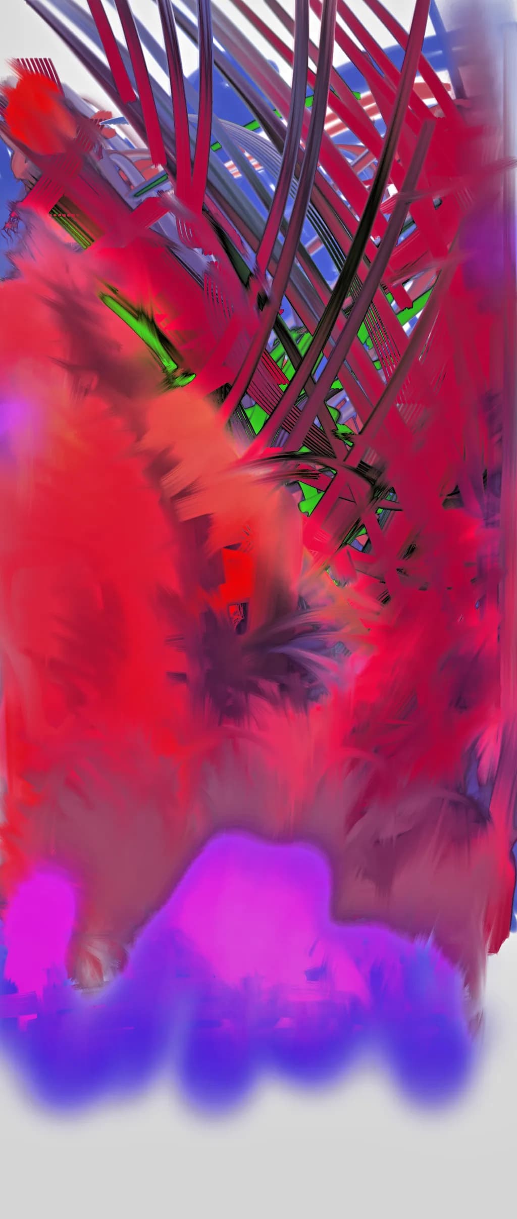 Vibrant Chaos: A Dance of Color and Form in Abstract Expressionism