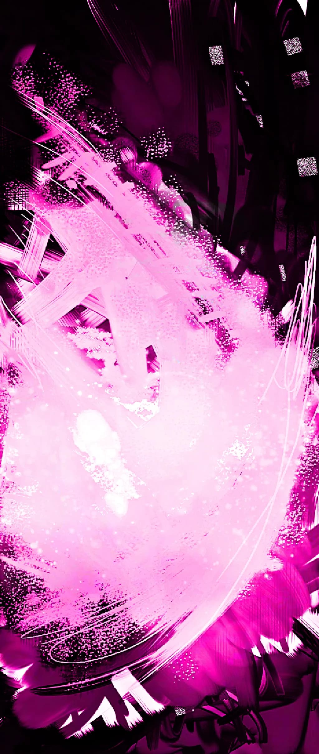 Vibrant Echoes: A Dance of Pink and Shadow