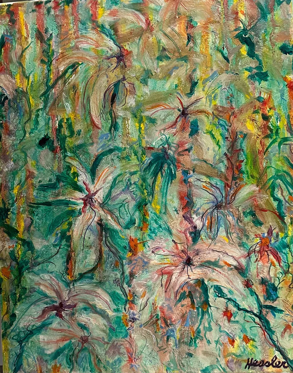 "Whispers of Nature: An Abstract Floral Journey"
