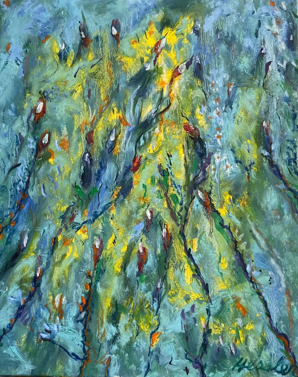 "Whispers of Nature: A Vibrant Journey Through Abstract Landscapes"