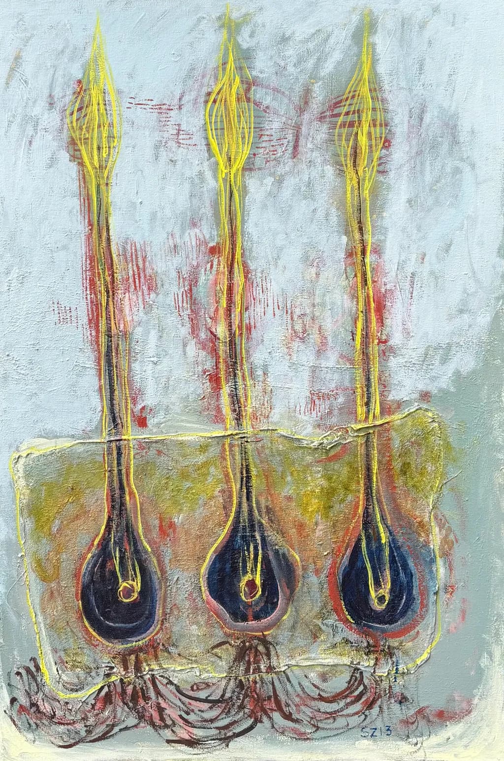 Triptych Flames