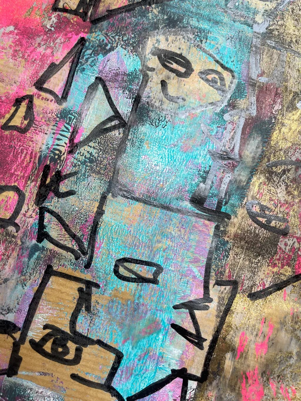 Abstract Faces Composition