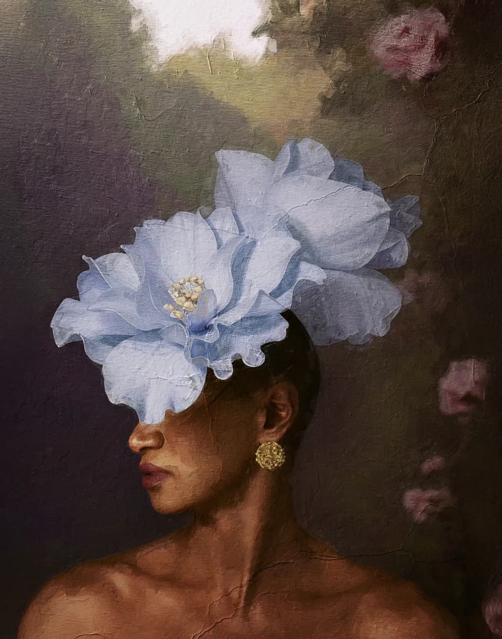 Whispers of Elegance: A Floral Embrace in Soft Hues