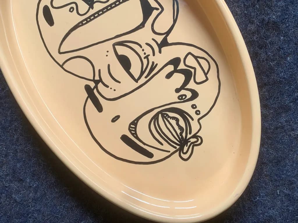 Playful Cat Trio Tray