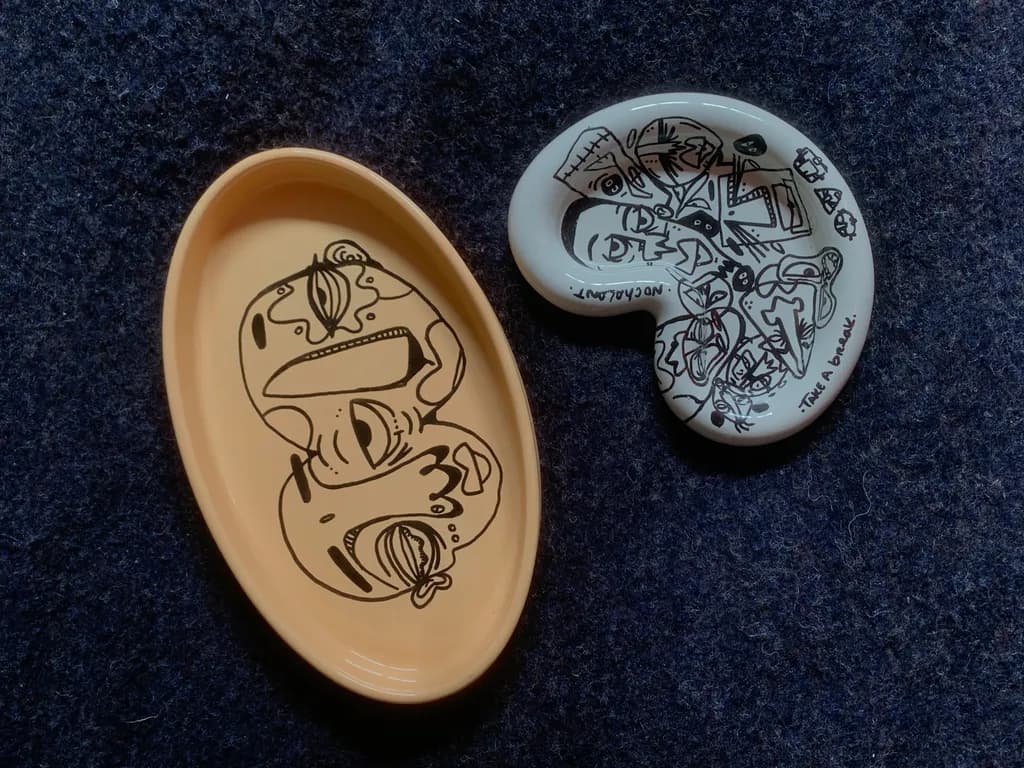 Doodle Ceramic Dishes