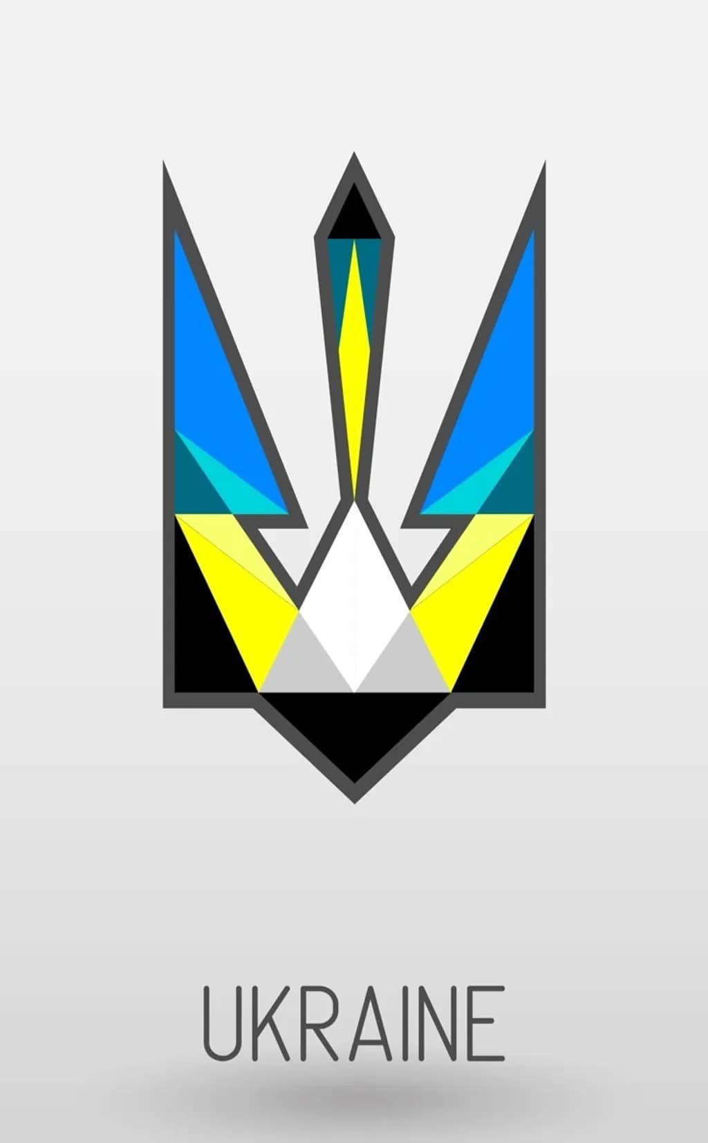 Geometric Trident of Ukraine