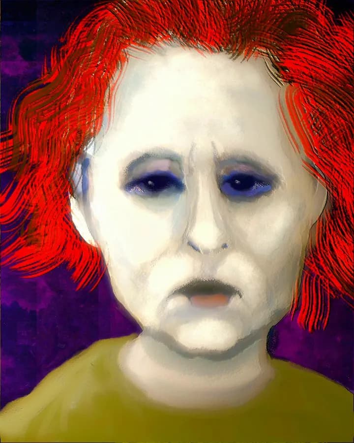 Whispers of the Unseen: A Haunting Portrait of Emotion and Identity