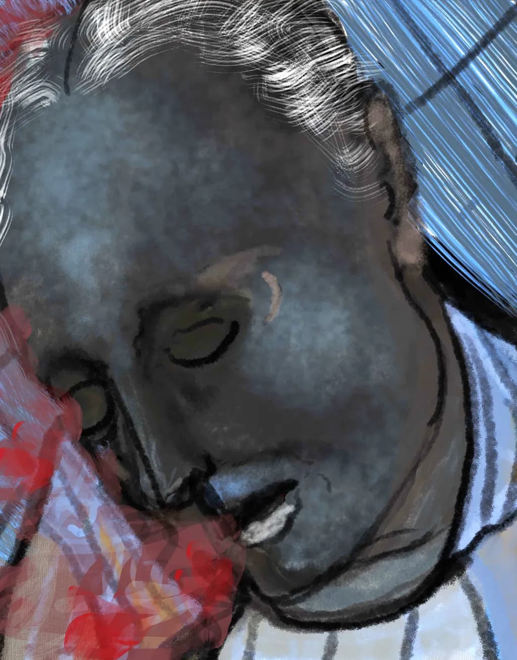 Whispers of Emotion: An Abstract Portrait of Inner Depths