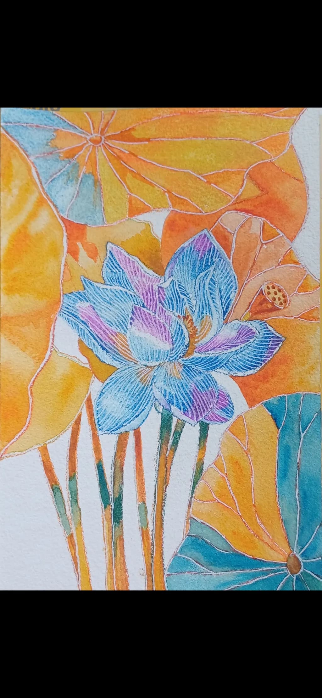 Blue Lotus Mosaic