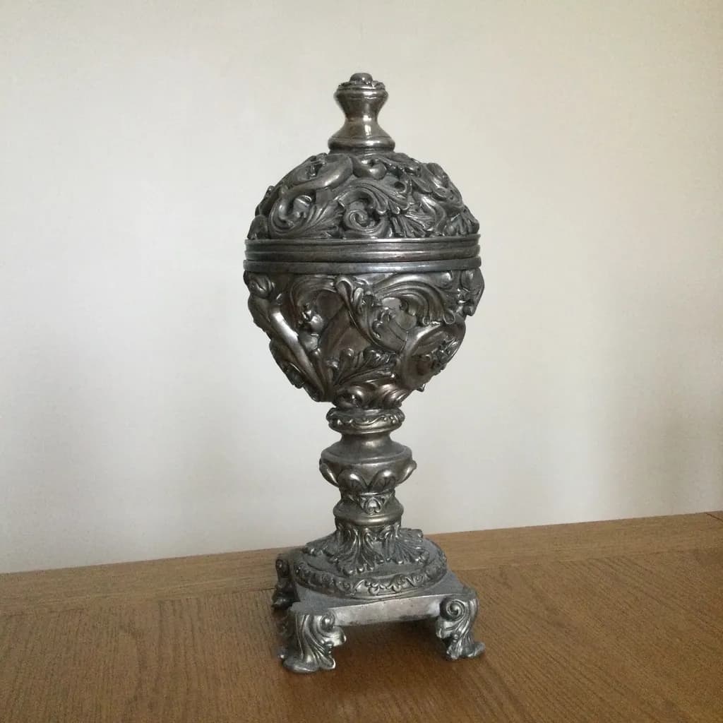 Ornate Metallic Vessel