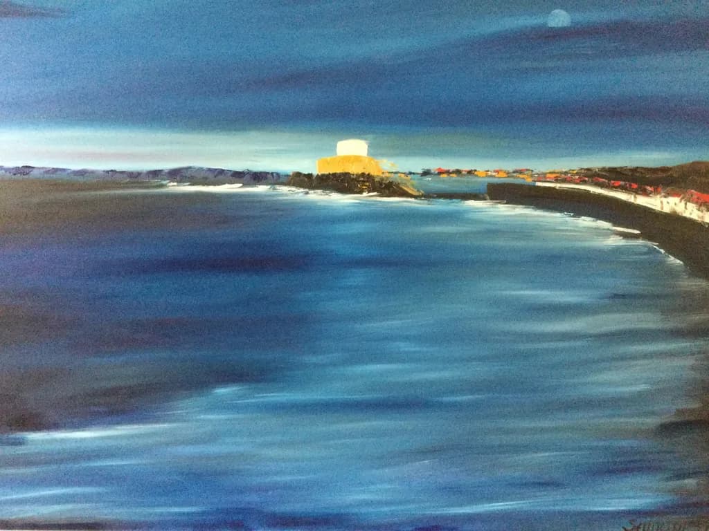 Moonlit Harbor