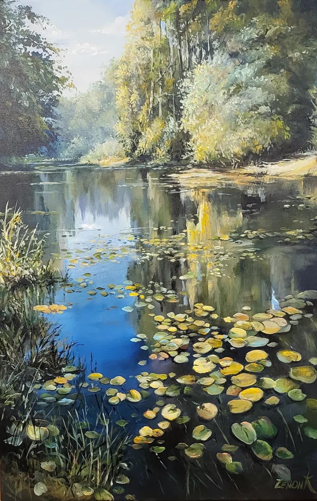 Lily Pond Reflections