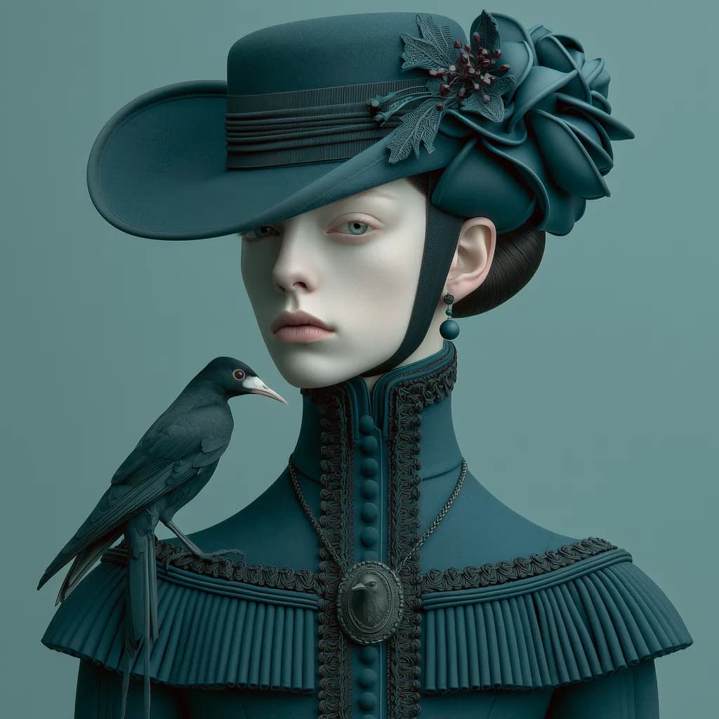 Nelliespit Portrait with Bird