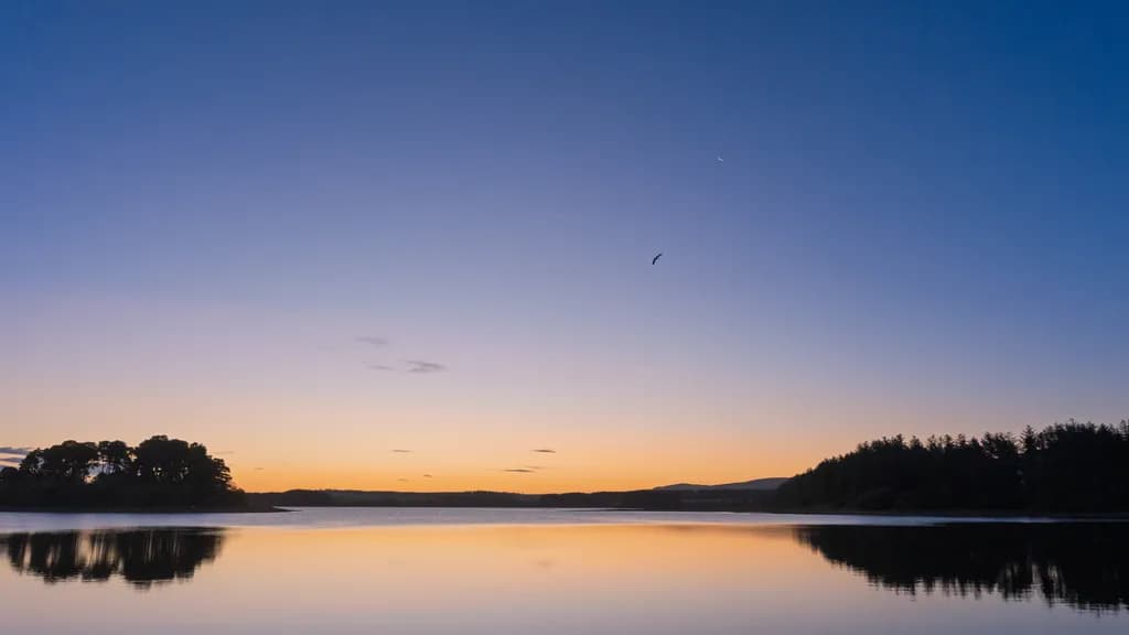 Evening Lake Reflection